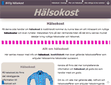 Tablet Screenshot of halsokost.biz